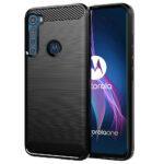 Coque Techsuit Carbon Silicone pour Motorola One Fusion Plus - Black