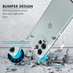 Coque Techsuit Shockproof Clear Silicone pour Motorola Moto G75 - Clear – Image 4