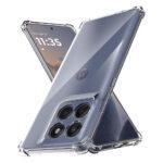 Coque Techsuit Shockproof Clear Silicone pour Motorola Edge 60 / Edge 60 Fusion - Clear