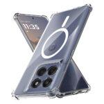 Coque Techsuit Shockproof Clear Silicone MagSafe pour Motorola Edge 60 / Edge 60 Fusion - Clear