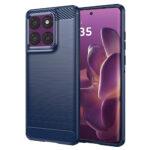 Coque Techsuit Carbon Silicone pour Motorola Edge 60 Pro - Blue