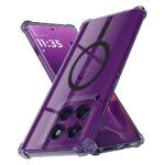 Coque Techsuit Shockproof Clear Silicone MagSafe pour Motorola Edge 60 Pro - Smoke Black