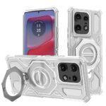 Coque Techsuit Carbon Shield PRO pour Motorola Edge 50 Pro - White Transparent