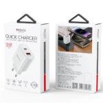 Chargeur secteur Yesido (YC02E) Charge rapide, USB, Type-C, PD20W, QC18W   - White – Image 5