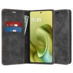 Étui portefeuille Techsuit Confy Cover pour Motorola Moto G86 - Black