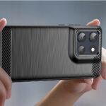 Coque Techsuit Carbon Silicone pour Motorola Moto G86 - Black – Image 3