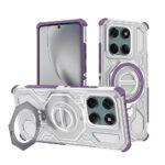 Coque Techsuit Carbon Shield PRO pour Motorola Edge 60 / Edge 60 Fusion - Purple Transparent