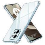 Coque Techsuit Shockproof Clear Silicone pour Motorola Edge 50 - Clear