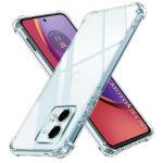 Coque Techsuit Shockproof Clear Silicone pour Motorola Moto G84 - Clear