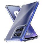 Coque Techsuit Shockproof Clear Silicone pour Motorola Moto G56 - Clear