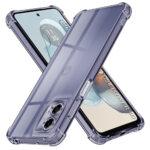 Coque Techsuit Shockproof Clear Silicone pour Motorola Moto G24 Power - Smoke Black