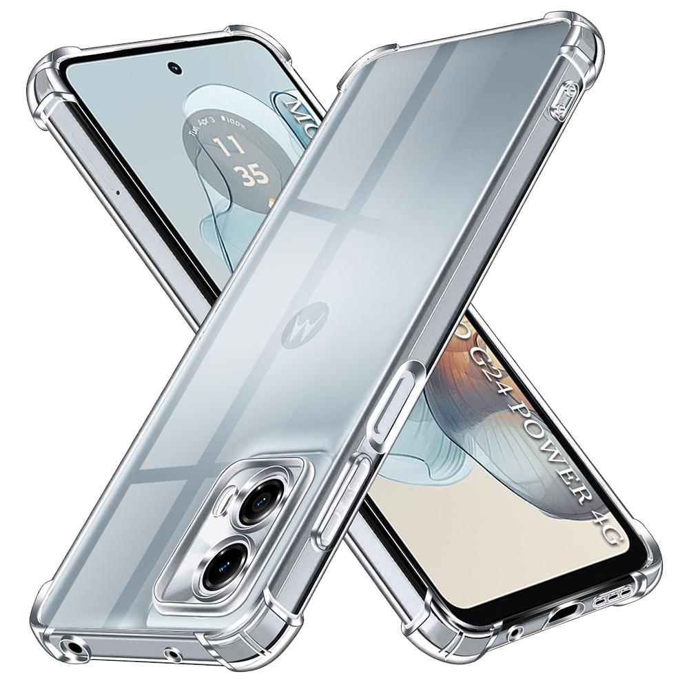 2481253 Coque Techsuit Shockproof Clear Silicone pour Motorola Moto G24 Power - Clear – Image 1