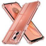 Coque Techsuit Shockproof Clear Silicone pour Motorola Moto G04 / Moto G04s / Moto G24 / Moto E14 - Clear