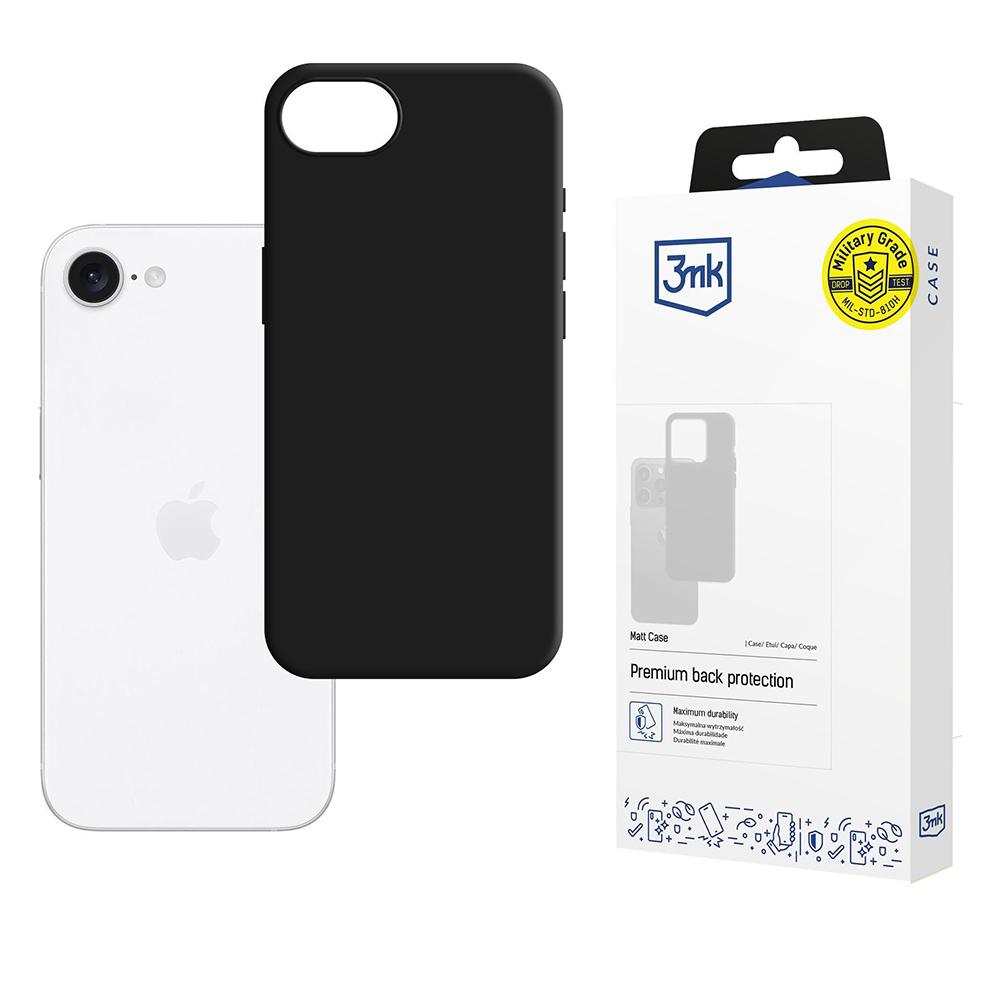2486515 Coque 3mk Matt Case pour iPhone 16e - Black – Image 1