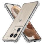 Coque Techsuit Shockproof Clear Silicone pour Motorola Edge 50 Ultra - Clear