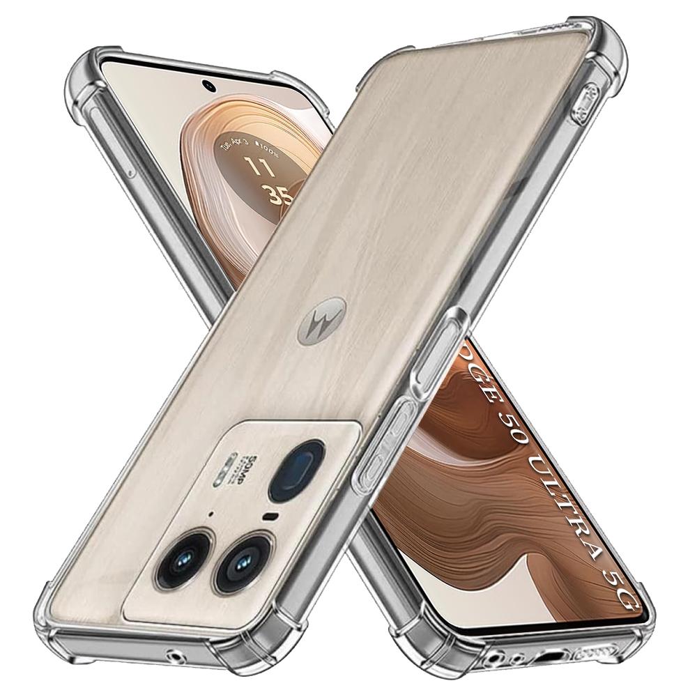 2496313 Coque Techsuit Shockproof Clear Silicone pour Motorola Edge 50 Ultra - Clear – Image 1