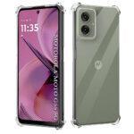 Coque Techsuit Shockproof Clear Silicone pour Motorola Moto G55 - Clear