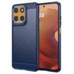 Coque Techsuit Carbon Silicone pour Motorola Moto G15 / G15 Power - Blue