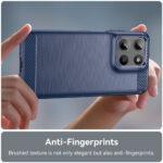 Coque Techsuit Carbon Silicone pour Motorola Moto G15 / G15 Power - Blue – Image 4