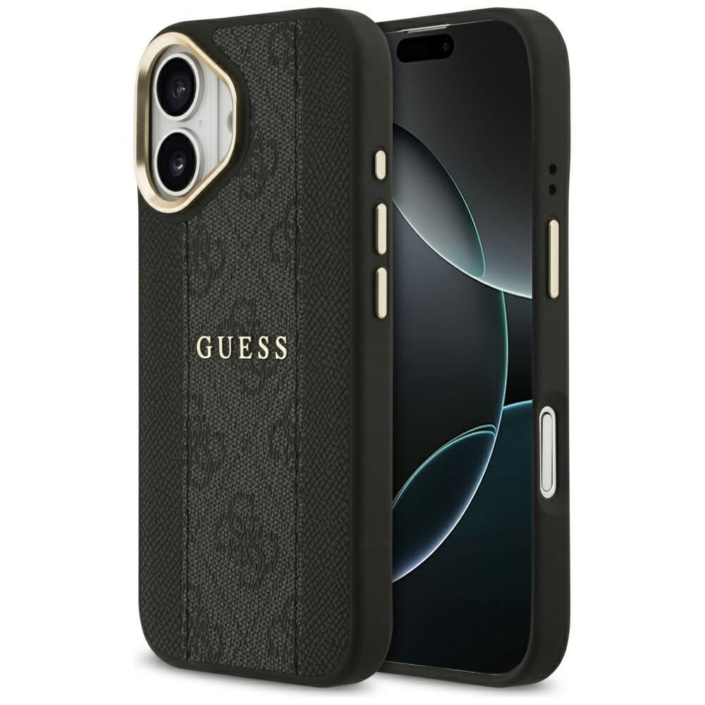2575243 Coque Guess Hardcase 4G Stripe MagSafe pour iPhone 17 - Black – Image 1