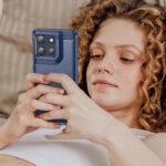 Coque Techsuit Carbon Silicone pour Motorola Moto G86 - Blue – Image 6