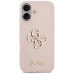 Coque Guess Silicone Big 4G Script pour iPhone 17 - Light Pink – Image 2