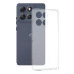 Coque Techsuit Clear Silicone pour Motorola Moto G86 Power - Transparent