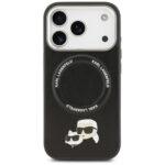 Coque Karl Lagerfeld Leather K&C Pins MagSafe (KLHMP17LPSMLRKCK) pour iPhone 17 Pro - Black – Image 3