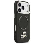 Coque Karl Lagerfeld Leather K&C Pins MagSafe (KLHMP17XPSMLRKCK) pour iPhone 17 Pro Max - Black – Image 2