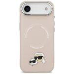 Coque Karl Lagerfeld Leather Karl & Choupette Pins MagSafe (KLHMP17MPSMLRKCP) pour iPhone Air - Pink – Image 5