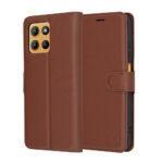 Étui portefeuille Techsuit Leather Folio pour Motorola Moto G15 / G15 Power - Brown
