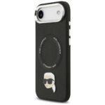 Coque Karl Lagerfeld Leather Karl Pin MagSafe (KLHMP17MPSMLRKLK) pour iPhone Air - Black – Image 2