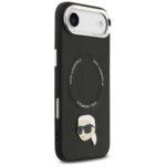 Coque Karl Lagerfeld Leather Karl Pin MagSafe (KLHMP17MPSMLRKLK) pour iPhone Air - Black – Image 3