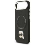 Coque Karl Lagerfeld Leather Karl Pin MagSafe (KLHMP17MPSMLRKLK) pour iPhone Air - Black – Image 4