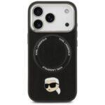 Coque Karl Lagerfeld Leather Karl Pin MagSafe (KLHMP17XPSMLRKLK) pour iPhone 17 Pro Max - Black – Image 2
