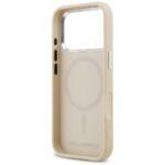 Coque Karl Lagerfeld Leather Karl Pin MagSafe (KLHMP17XPSMLRKLE) pour iPhone 17 Pro Max - Beige – Image 3