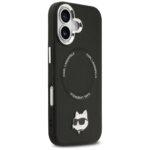 Coque Karl Lagerfeld Leather Choupette Pin MagSafe (KLHMP17SPSMLRCHK) pour iPhone 17 - Black – Image 2