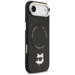 Coque Karl Lagerfeld Leather Choupette Pin MagSafe (KLHMP17MPSMLRCHK) pour iPhone Air - Black – Image 4