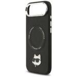 Coque Karl Lagerfeld Leather Choupette Pin MagSafe (KLHMP17MPSMLRCHK) pour iPhone Air - Black – Image 6