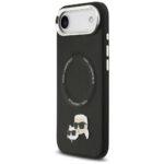 Coque Karl Lagerfeld Leather Karl & Choupette Pins MagSafe (KLHMP17MPSMLRKCK) pour iPhone Air - Black – Image 4