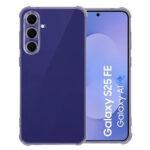 Coque Techsuit Shockproof Clear Silicone pour Samsung Galaxy S25 FE - Smoke Black