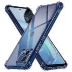 Coque Techsuit Shockproof Clear Silicone pour Motorola Moto G72 - Smoke Black