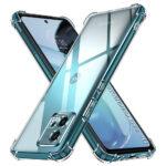 Coque Techsuit Shockproof Clear Silicone pour Motorola Moto G72 - Clear