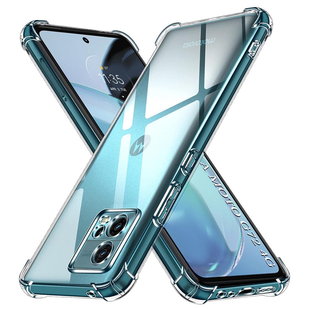 2687725 Coque Techsuit Shockproof Clear Silicone pour Motorola Moto G72 - Clear – Image 1