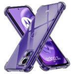 Coque Techsuit Shockproof Clear Silicone pour Motorola Edge 30 Neo - Smoke Black