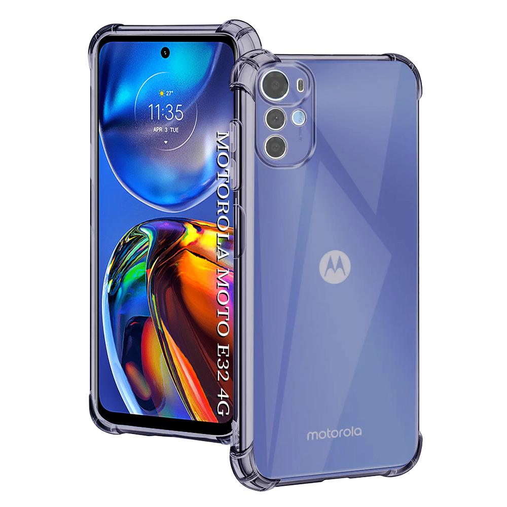 2689855 Coque Techsuit Shockproof Clear Silicone pour Motorola Moto E32 / Moto E32s - Smoke Black – Image 1