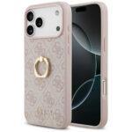 Coque Guess Hardcase 4G Ring Stand avec bague pour iPhone 17 Pro Max - Pink