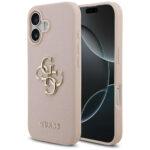 Coque Guess Hardcase 4G Grained Big Logo pour iPhone 17 - Pink