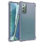 Coque Techsuit Shockproof Clear Silicone pour Samsung Galaxy Note 20 4G / Note 20 5G - Smoke Black