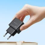 Chargeur secteur Yesido (YC64) Double port USB-C + USB-A, charge rapide, technologie GaN, PD30W   - Black – Image 6